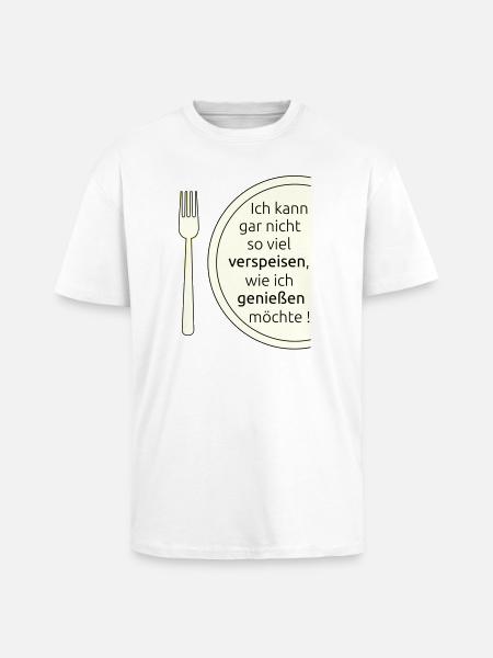 Eat and enjoy - Unisex Oversized Heavyweight T-shirt - white