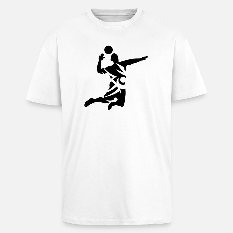 volleyball - Oversized Heavyweight Unisex T-Shirt - Weiß