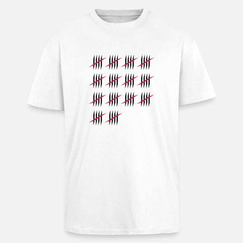 70 - Oversized Heavyweight Unisex T-Shirt - Weiß
