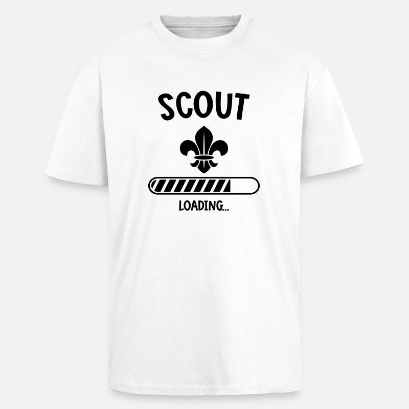 Scout Loading - Oversized Heavyweight Unisex T-Shirt - Weiß
