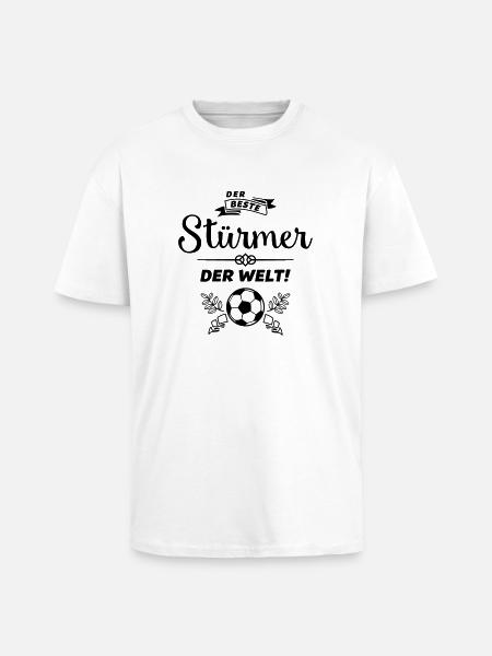 der beste stürmer - Oversized Heavyweight Unisex T-Shirt - Weiß