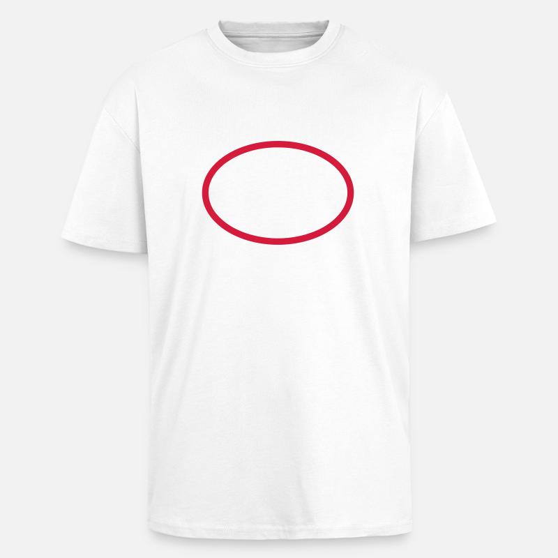 Kreis - Oversized Heavyweight Unisex T-Shirt - Weiß