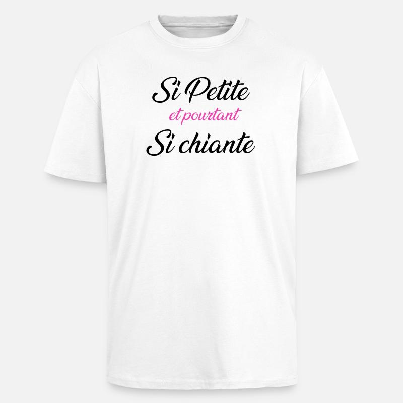 so klein und doch so langweilig - Oversized Heavyweight Unisex T-Shirt - Weiß
