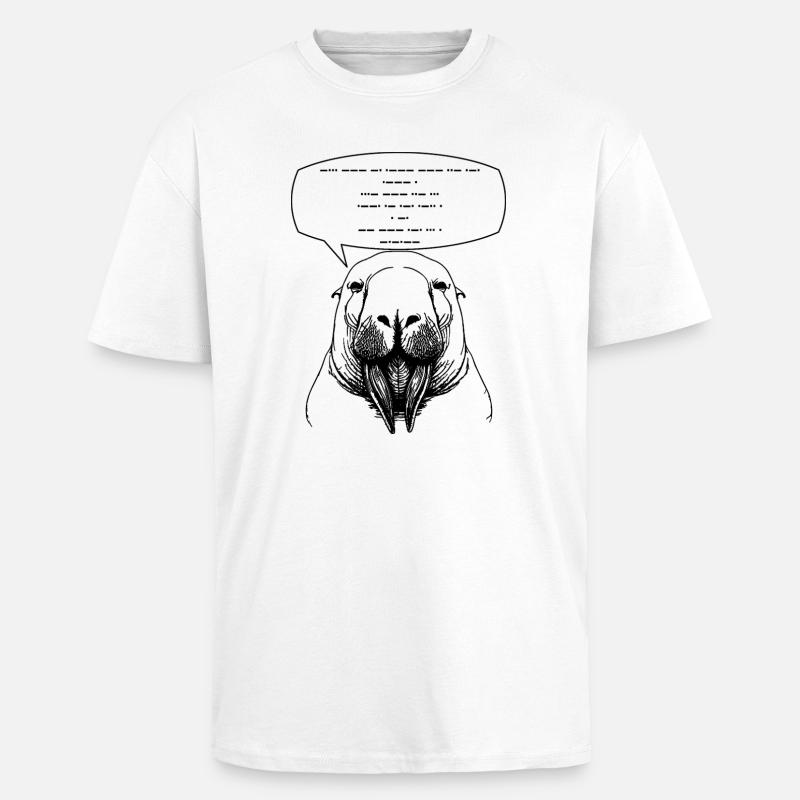 Sprichst du Morsecode? - Oversized Heavyweight Unisex T-Shirt - Weiß