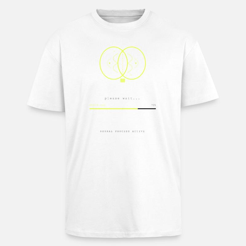 BRAIN.EXE IS LOADING - T-shirt unisexe oversize épais - blanc