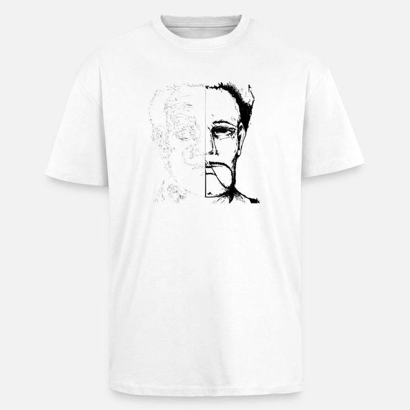 d.a.l.i unart - Oversized Heavyweight Unisex T-Shirt - Weiß