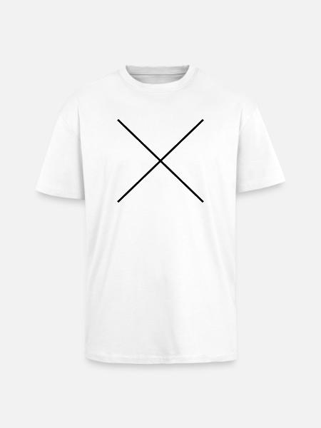 Hipster X - Oversized Heavyweight Unisex T-Shirt - Weiß