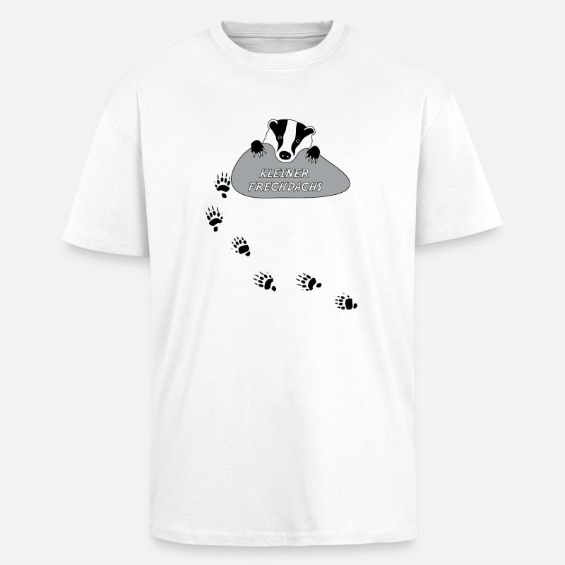 petites Frechdachs harcèlent effronté piste - T-shirt unisexe oversize épais - blanc