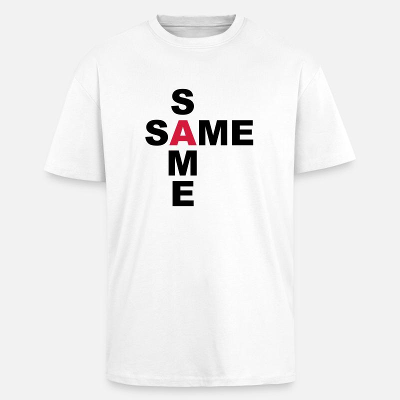 SAME SAME but different - Oversized Heavyweight Unisex T-Shirt - Weiß
