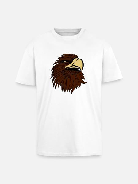 Eagle Bald Eagle - Unisex Oversized Heavyweight T-shirt - white