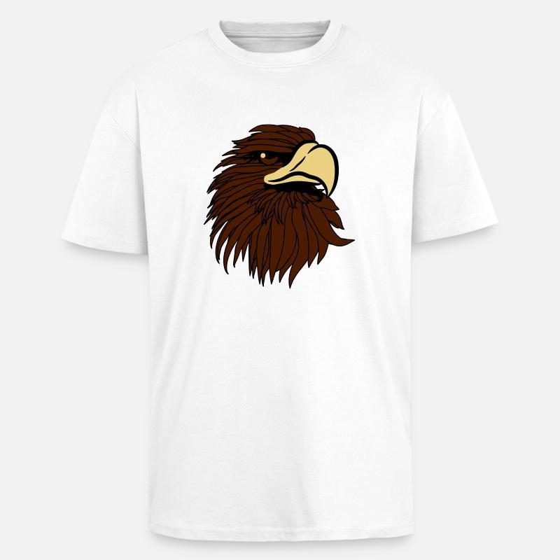 Eagle Bald Eagle - Unisex Oversized Heavyweight T-shirt - white