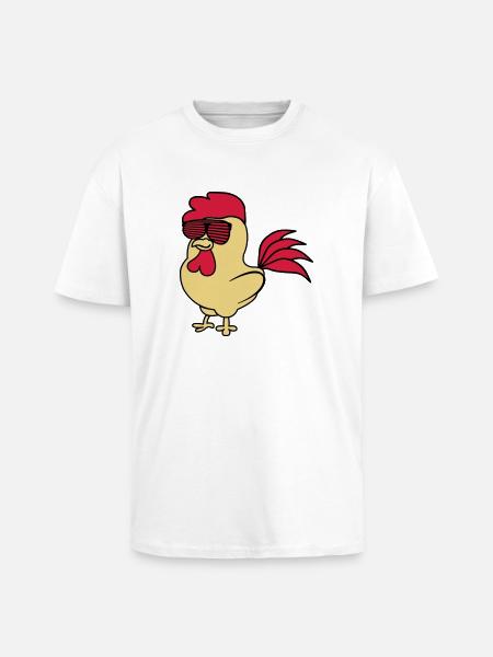 cooler_hahn_02 - Unisex Oversized Heavyweight T-shirt - white