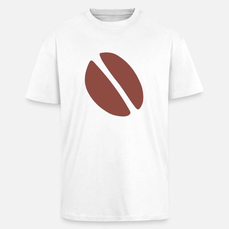Chicchi di caffè - T-shirt unisex oversize pesante - bianco