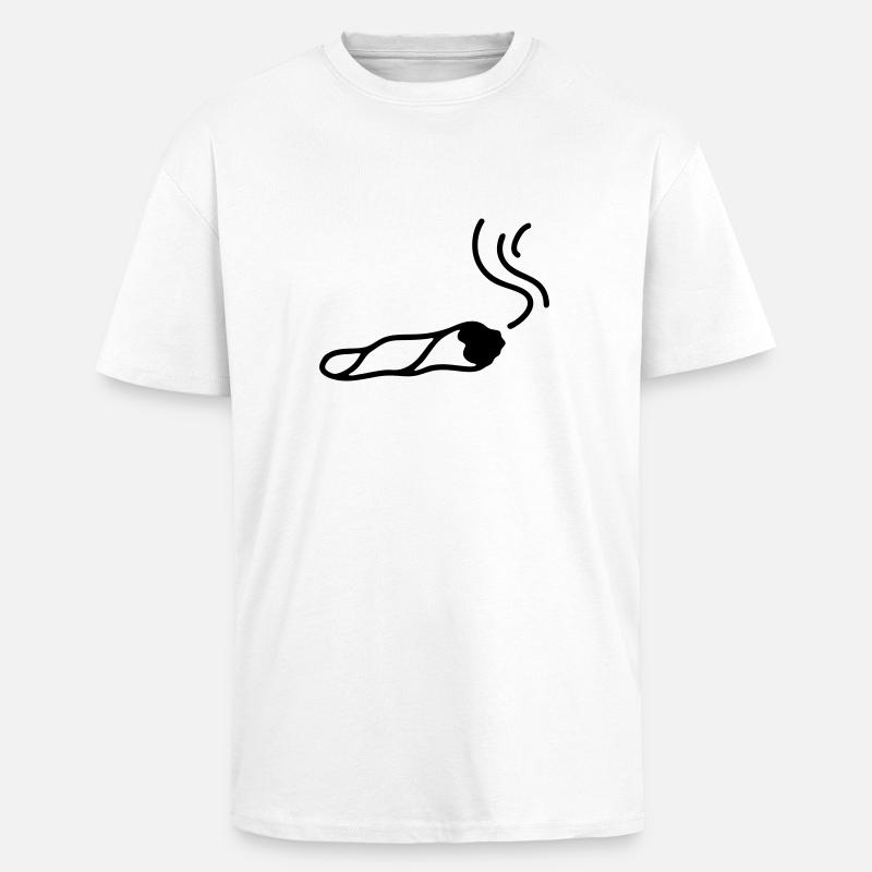 Joint - Line - Oversized Heavyweight Unisex T-Shirt - Weiß