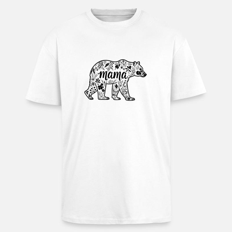 mama bear - maman ourse - T-shirt unisexe oversize épais - blanc