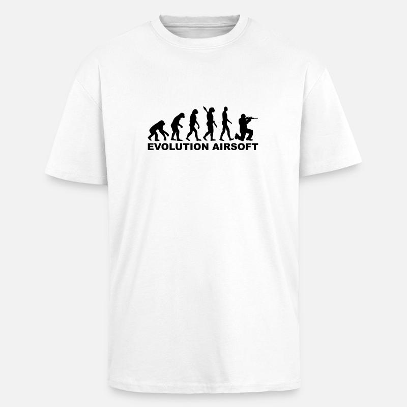 Evolution Airsoft - T-shirt unisexe oversize épais - blanc