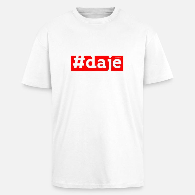 Daje - T-shirt unisex oversize pesante - bianco