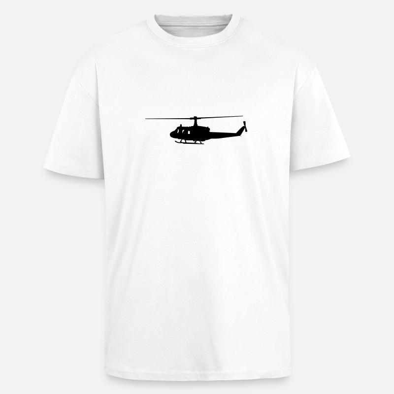 helicopters - Unisex Oversized Heavyweight T-shirt - white