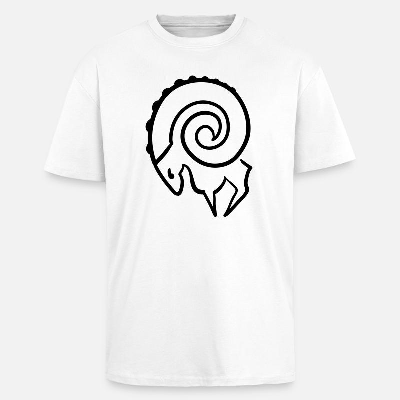 widder - Oversized Heavyweight Unisex T-Shirt - Weiß