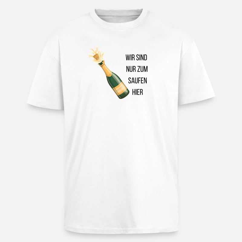 Junggesellen/in Abschied - Oversized Heavyweight Unisex T-Shirt - Weiß
