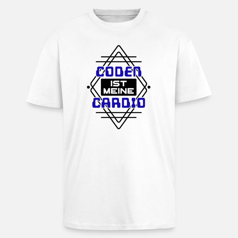 Softwareentwickler Developer Cooler Spruch Coden - Oversized Heavyweight Unisex T-Shirt - Weiß