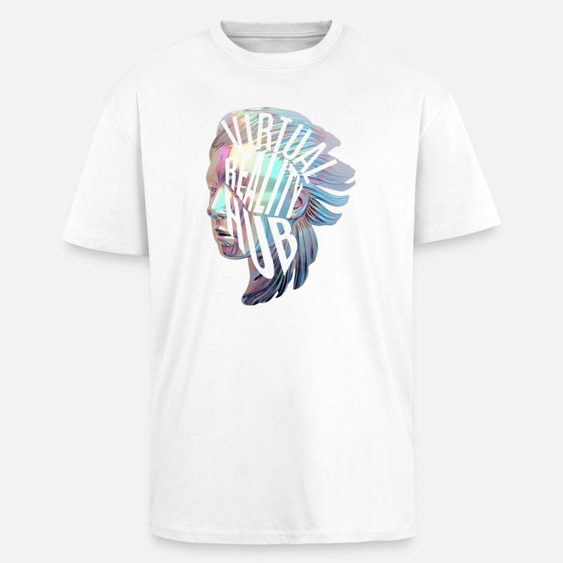 VR Hub - Oversized Heavyweight Unisex T-Shirt - Weiß