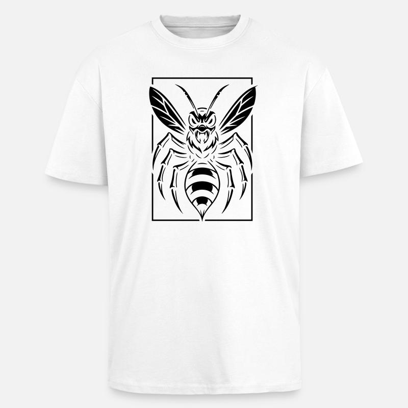 Stilisierte Wespe - Oversized Heavyweight Unisex T-Shirt - Weiß