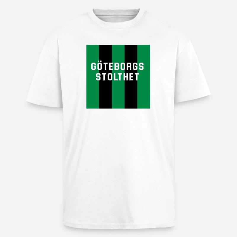 Göteborg Pride Text Design - Oversized Heavyweight Unisex T-Shirt - Weiß