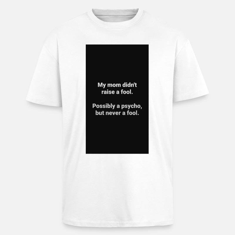 Psycko - Oversized Heavyweight Unisex T-Shirt - Weiß