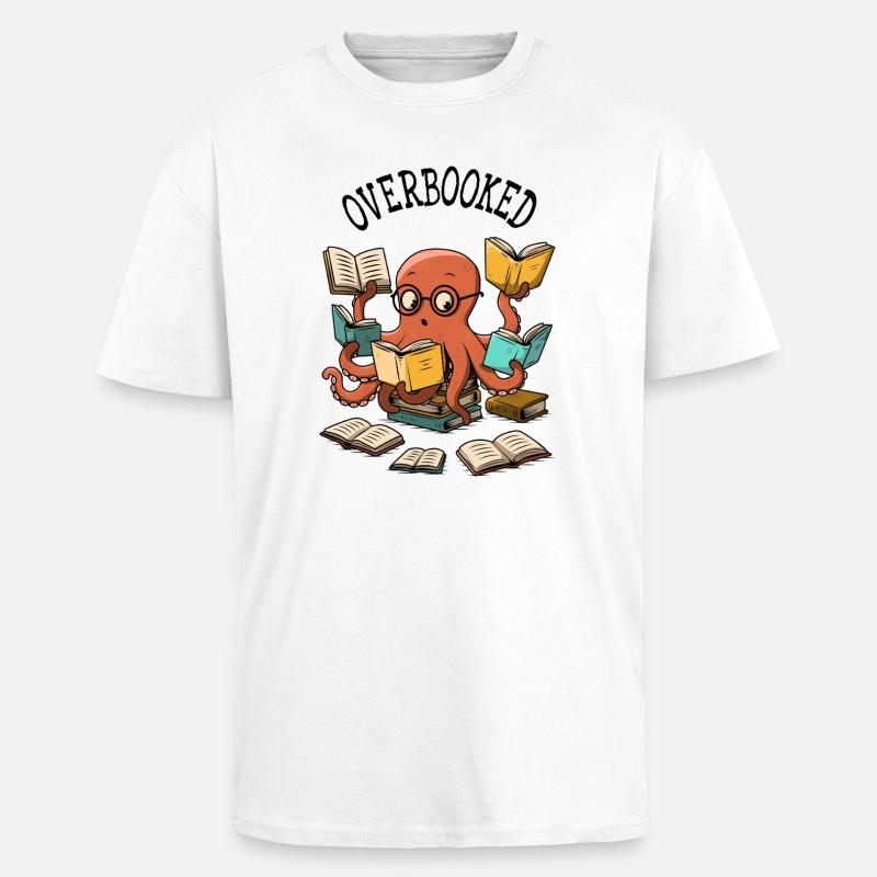 Surbooké - T-shirt unisexe oversize épais - blanc