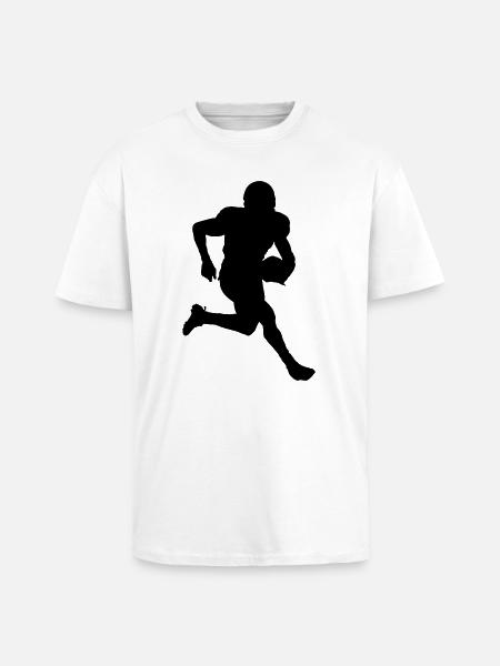 American Football - Oversized Heavyweight Unisex T-Shirt - Weiß