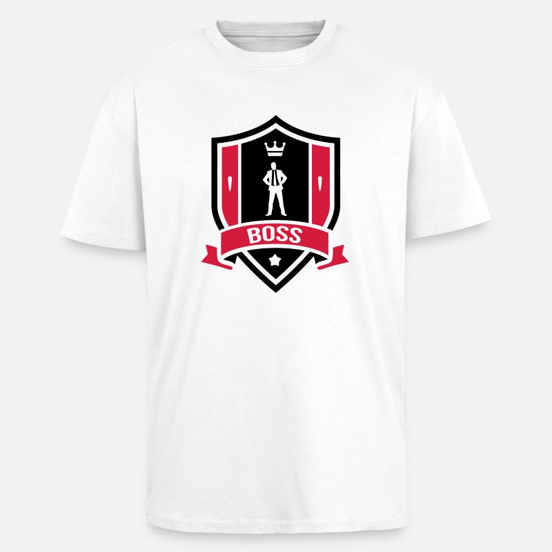 Boss - Oversized Heavyweight Unisex T-Shirt - Weiß