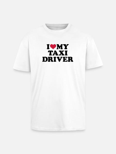 Taxifahrer - Oversized Heavyweight Unisex T-Shirt - Weiß