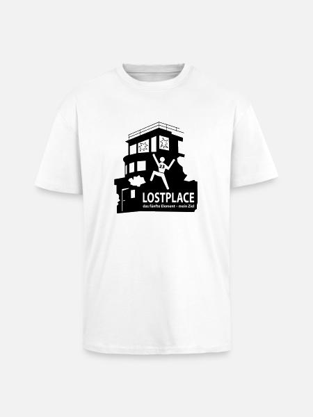 LOSTPLACE - Oversized Heavyweight Unisex T-Shirt - Weiß
