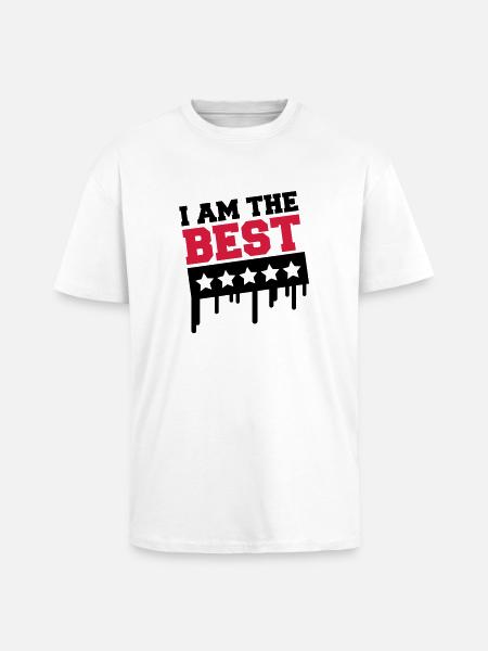 i_am_the_best_a2 - Unisex Oversized Heavyweight T-shirt - white