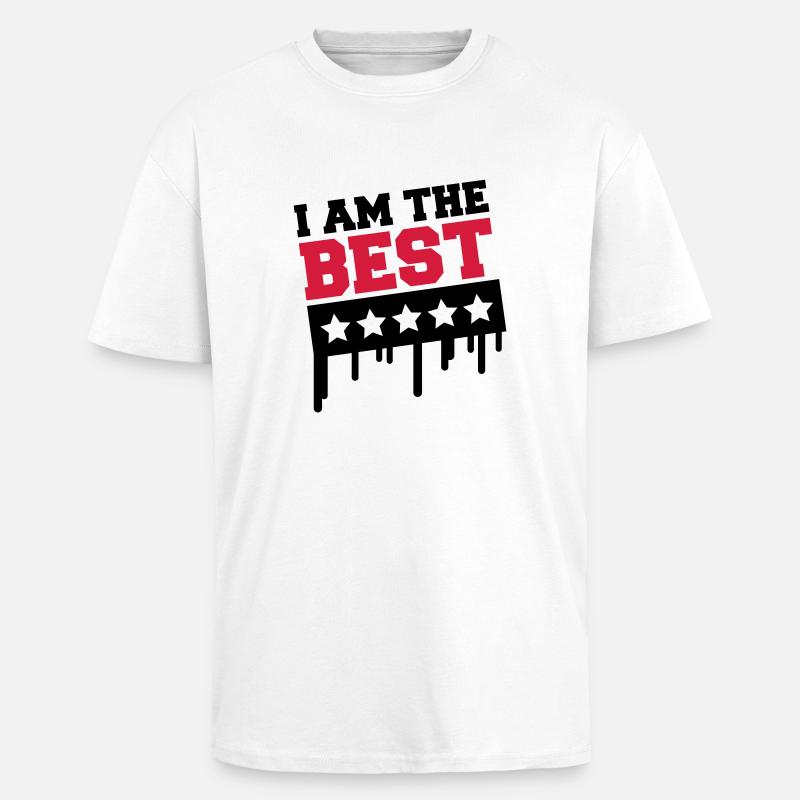 i_am_the_best_a2 - Oversized Heavyweight Unisex T-Shirt - Weiß