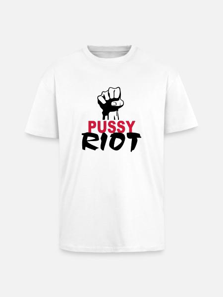 Pussy Riot - Unisex Oversized Heavyweight T-shirt - white