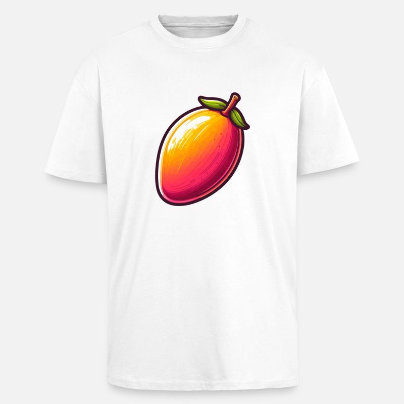 Mango große Früchte - Oversized Heavyweight Unisex T-Shirt - Weiß