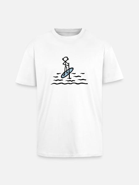 Paddling SUP - V2 - Unisex Oversized Heavyweight T-shirt - white