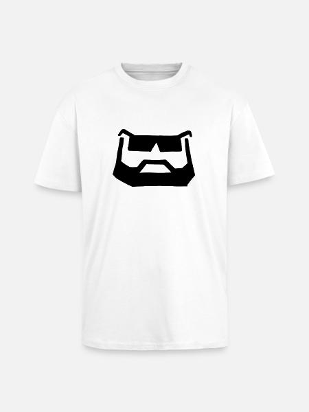 bart brille - Unisex Oversized Heavyweight T-shirt - white