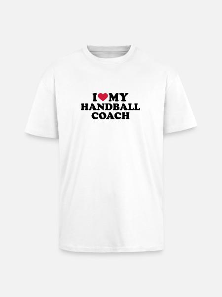 Handball coach - Unisex Oversized Heavyweight T-shirt - white