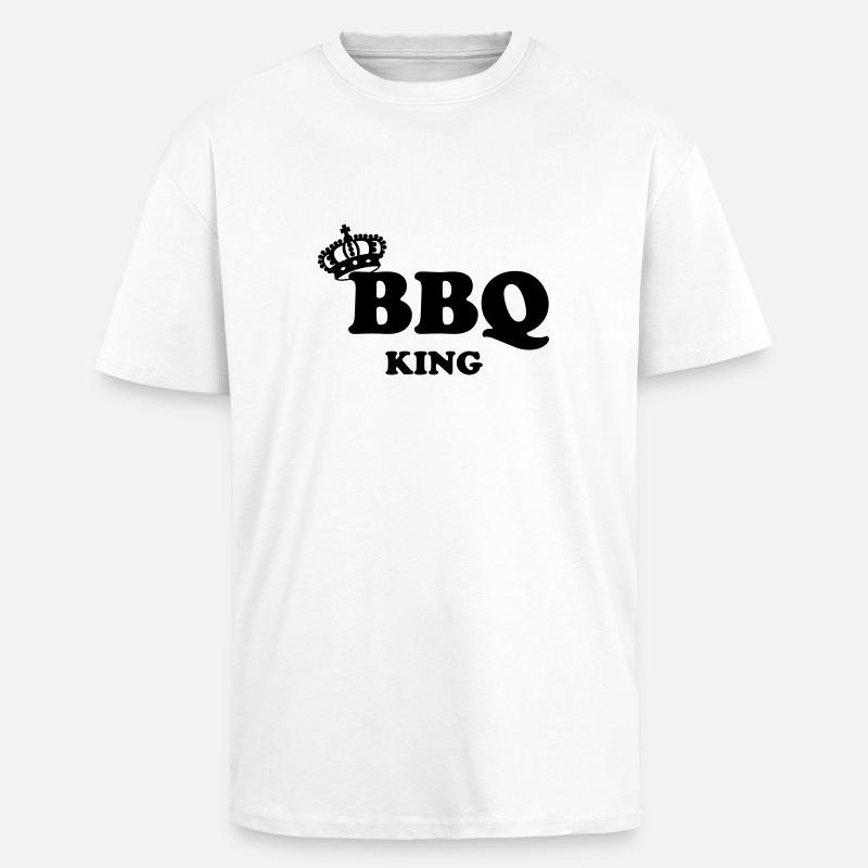 BBQ - Oversized Heavyweight Unisex T-Shirt - Weiß