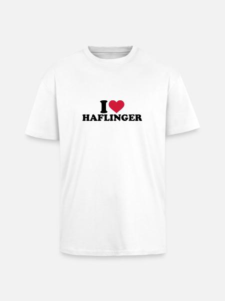 Haflinger - Oversized Heavyweight Unisex T-Shirt - Weiß