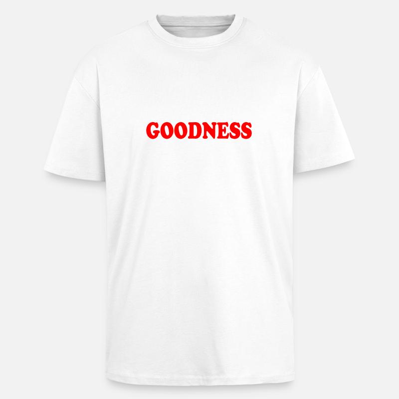 goodness - T-shirt unisexe oversize épais - blanc