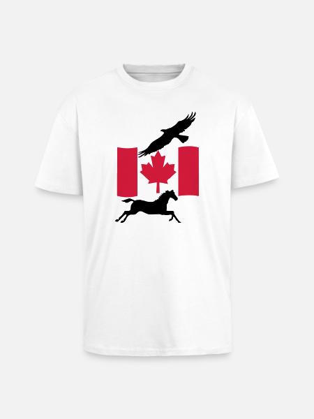 Freedom in Canada - Unisex Oversized Heavyweight T-shirt - white