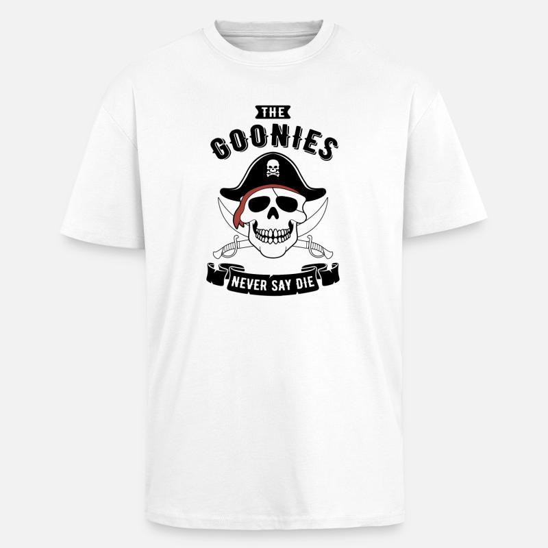 Der Goonies-Piratenschädel - Oversized Heavyweight Unisex T-Shirt - Weiß