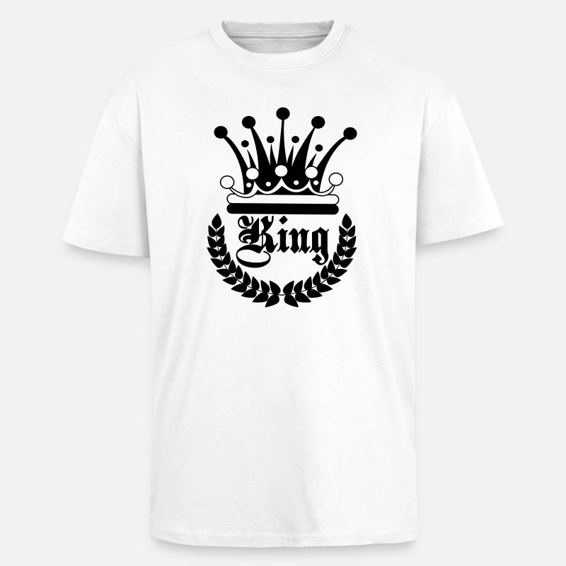 König von Koning - Oversized Heavyweight Unisex T-Shirt - Weiß