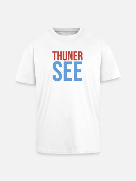 Thunersee Souvenir T-Shirt - Oversized Heavyweight Unisex T-Shirt - Weiß