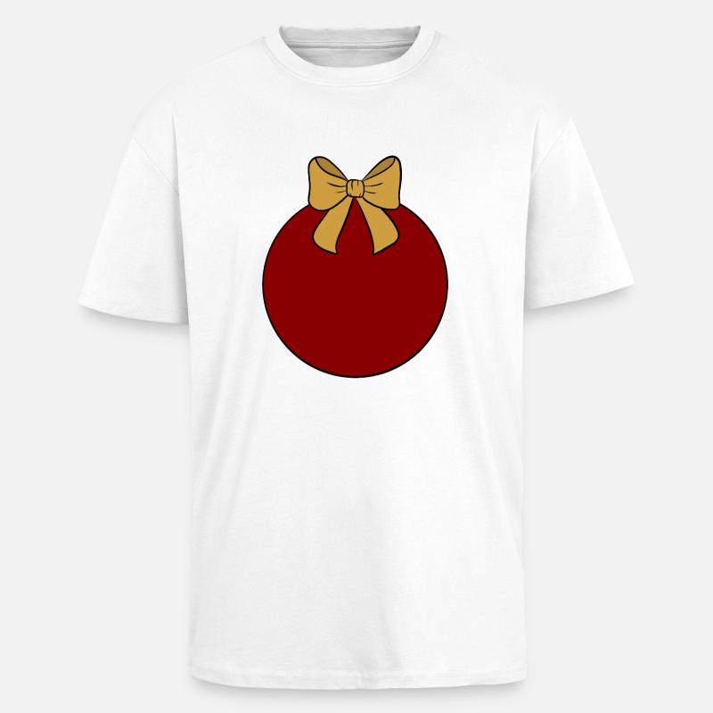 Weihnachtskugel  - Oversized Heavyweight Unisex T-Shirt - Weiß