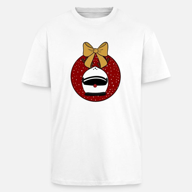 Weihnachtskugel  - Oversized Heavyweight Unisex T-Shirt - Weiß